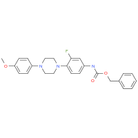 benzyl N-{3-fluoro-4-[4-(4-methoxyphenyl)piperazin-1-yl]phenyl}carbamate